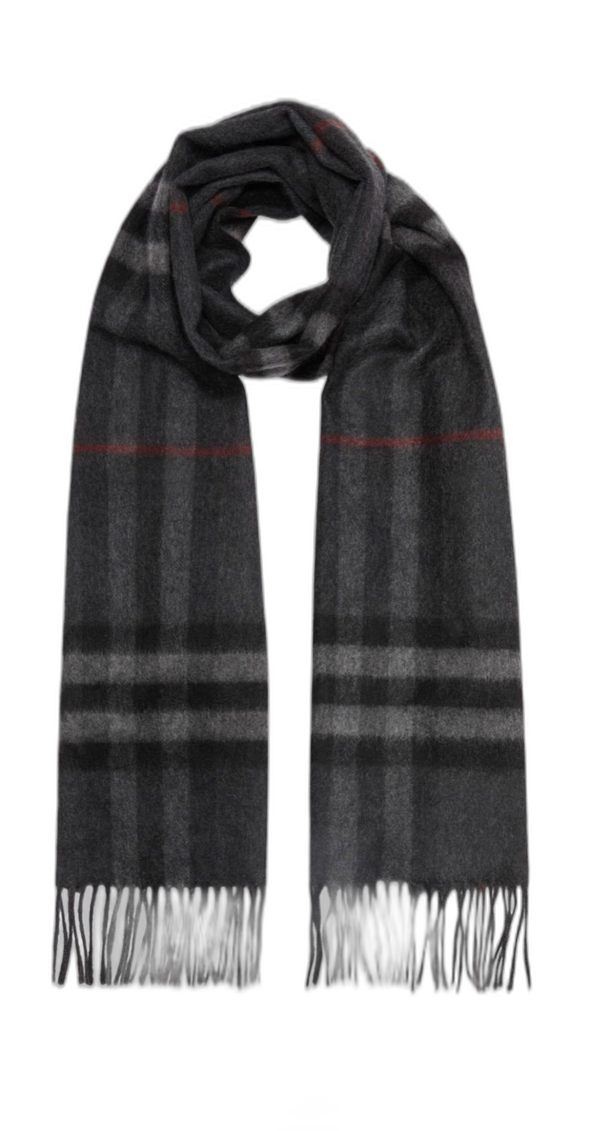Burberry Cashmere Scarf Marlborough grey